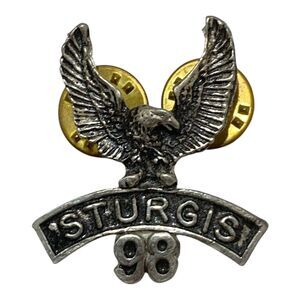 Sturgis 1998 Vintage Screaming Eagle Lapel Pin Biker Motorcycle Collectible